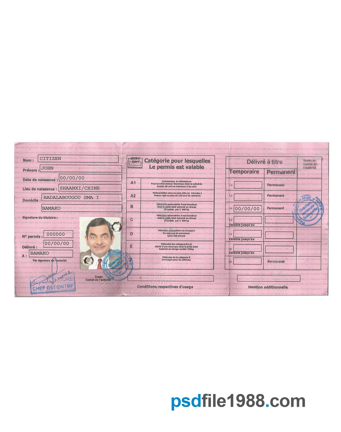 Mali Driving License